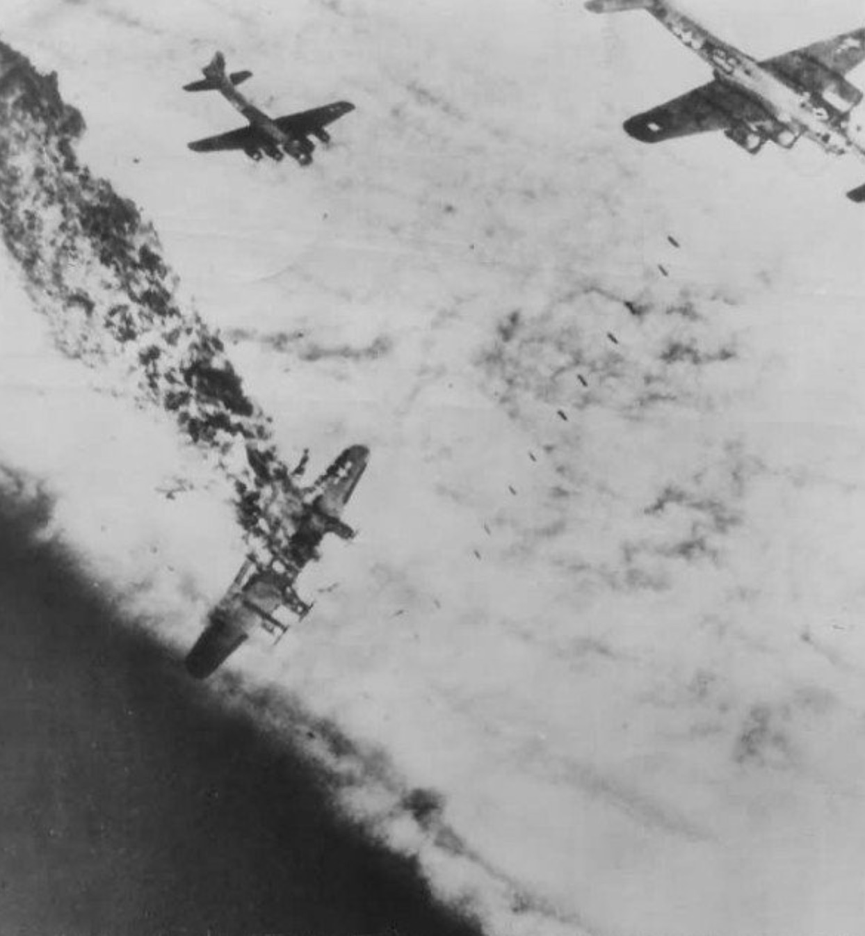 B-17 Flying Fortress 486th Bomb Group over Merseburg Lutzkendorf